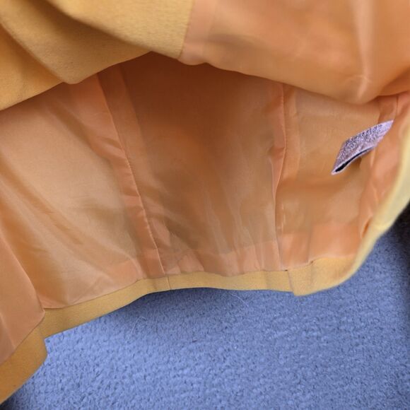 Le Suit Petite Womens Butter Yellow Cropped Blazer Jacket 8P Y2K Retro On Trend - Picture 5 of 9